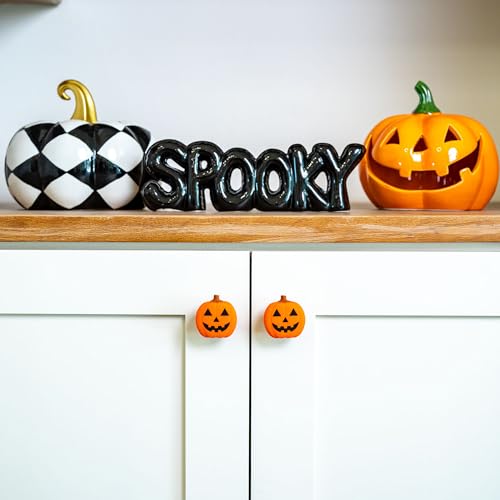 12pk Jack o Lantern Decorative Knob Covers for Halloween Decor (Jack O Lantern)