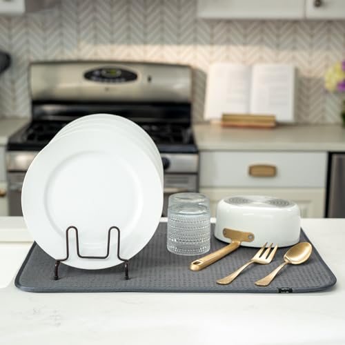Dish Drying Mat (Charcoal Grey / X-Large)