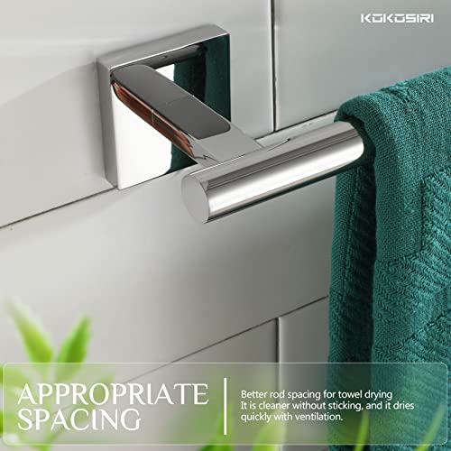 Hand Towel Bar 12 Inch Bathroom Towel Holder for Bath Kitchen Toilet Cabinet Chrome Stainless Steel B4005CH (Polished Chrome / 12-Inch)