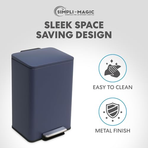 50L 13.2 Gallon Kitchen Trash Can (Blue / Large)