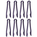 8 Pcs Toaster Tongs (10 Inch / Purple)