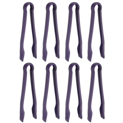 8 Pcs Toaster Tongs (10 Inch / Purple)