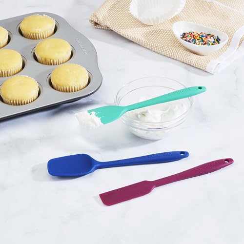 CTG-00-S3MSJ Mini Silicone Spatulas, Set of 3, Jewel (Jewel / Set of 3 Mini Spatulas)