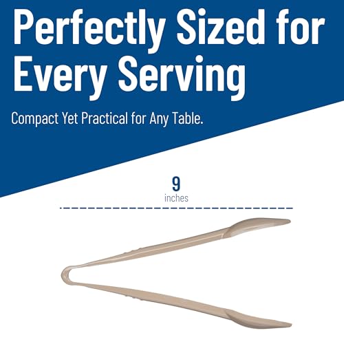460906 Carly Salad Tong (9" Salad Tong / 1 Pack / Beige)