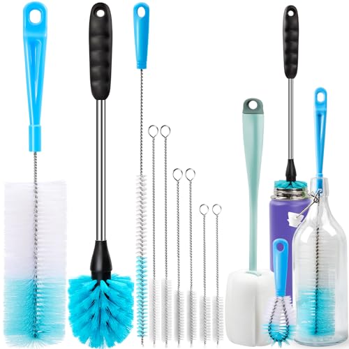 Bottle Brush Tube Cleaning Lab Set with Long Handle (Green)