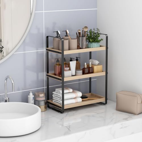 Bathroom Counter Organizer (Burlywood 3 Tier)