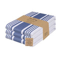 Kitchen Towels Cotton Dish Towels 20”x30” (20" x 30" (Set of 3) / 001 Indigo Blue/White)