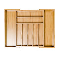 Expandable Bamboo Kitchen Drawer Organizer