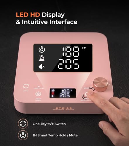 Gooseneck Electric Kettle with Temperature Control (Pink)