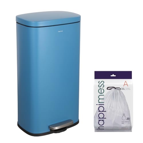 Curtis 8 Gal Step Trash Can Soft Close 25" (Bright Cobalt Blue)