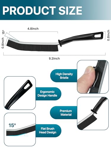 6Pcs Hard Bristle Crevice Cleaning Brush