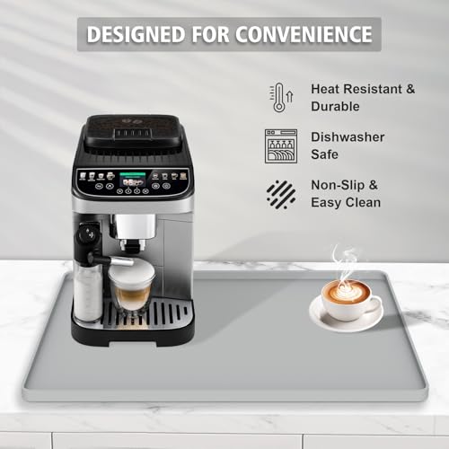 Silicone Coffee Mat 24"x16" (grey)