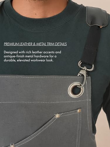 Professional Work Apron for Men & Women (Standard / Slate Grey)