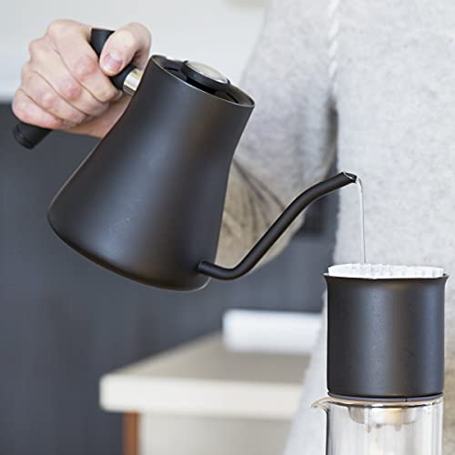 Stagg Gooseneck Pour Over Kettle for Coffee & Tea (Matte Black)