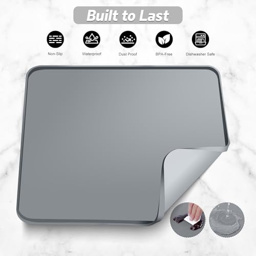 Silicone Coffee Mat (Gray / 16" x 16")