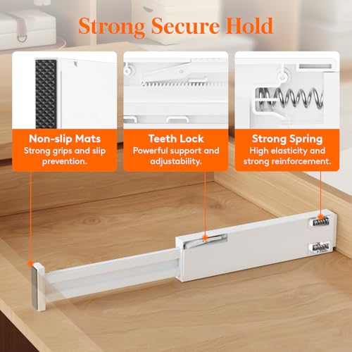 2.36" Upgrade Kitchen Drawer Dividers (2.36"H, 11-17"L)