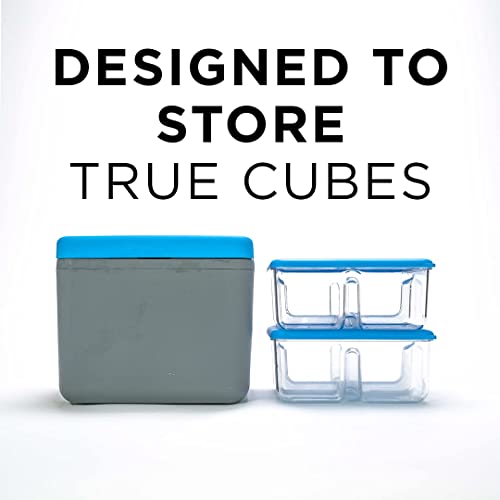Crystal Clear Ice Tray with Lid (Clear Ice Storage Tray)