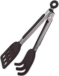 Mini Easy Grip Waffle Tongs Holder (Black)