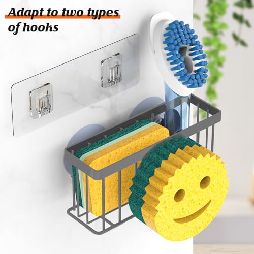 Sponge Holder Smiley Face (Charcoal Gray)