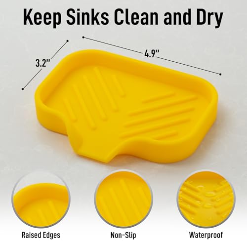 Small Silicone Sponge Holder (Yellow (Small) / Small (4.9x3.3))
