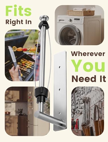 Magnetic Paper Towel Holder for Fridge (Silver)