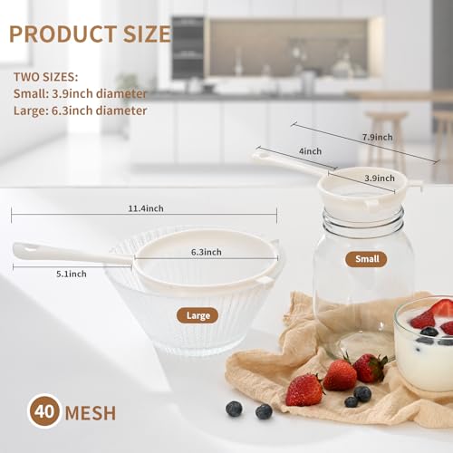 Kefir Strainer Set (White)