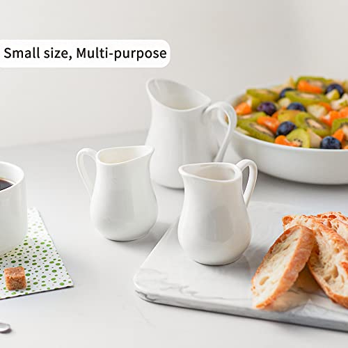 8 oz Creamer with Handle (White / 8 Ounces)