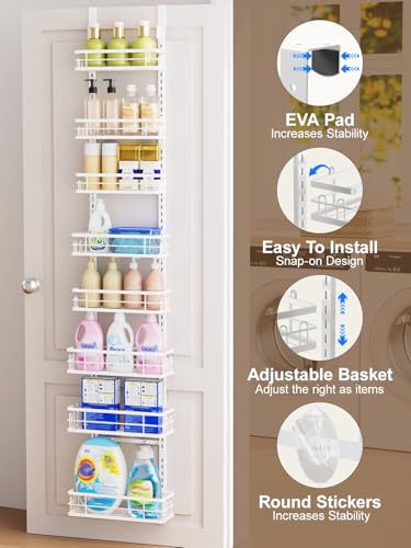 9 Tier Over the Door Pantry Organizer (White / 9 Tier-S)