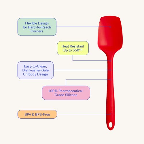 Get It Right Silicone Spoonula (Studio White / Ultimate - 11 IN)