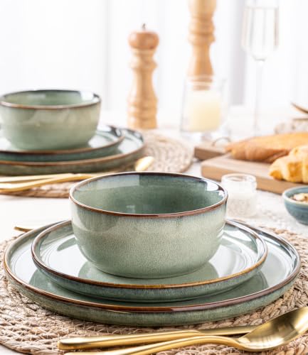 Dinnerware Sets for 4 (Earth Sage / Service for 4(12Pcs))