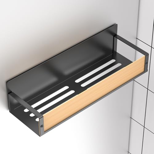 Metal Magnetic Spice Rack for Refrigerator Wood (2 Pack / Wood)