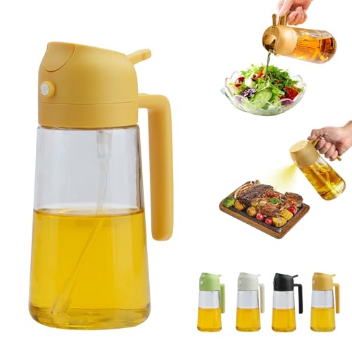 16 Oz 470 Ml Oil Dispenser For Kitchen Spray (yellow)