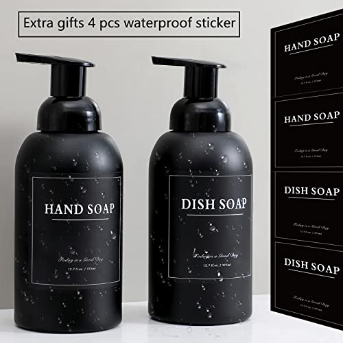 2 Pack Foaming Soap Dispenser (Black)