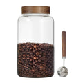 Large Glass Coffee Jars with Spoon (2300ml/77oz)