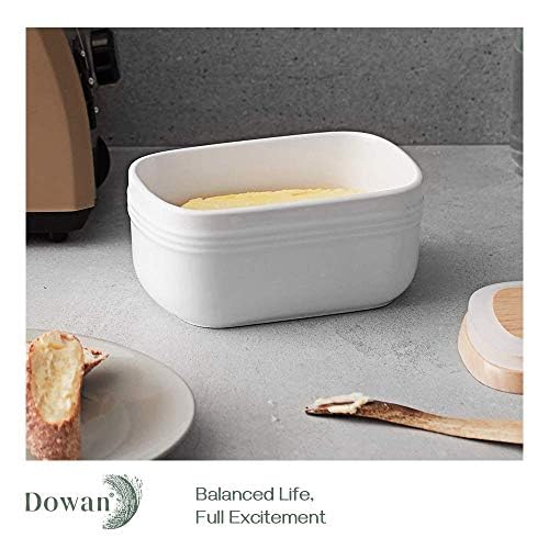 Ceramic Butter Dish (Soft White)