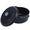 7 Quart Cast Iron Dutch Oven with Lid and Dual Loop Handles (7QT)