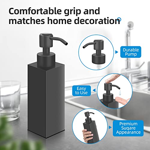 Black Soap Dispenser (Square-black)