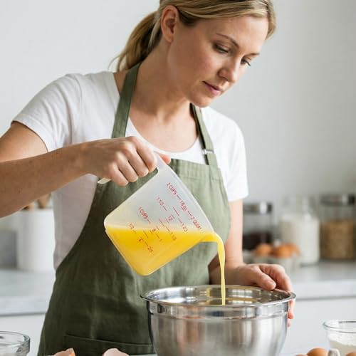 8 Pcs 2 Cup 16 Oz Plastic Measuring Cups With Spout And Handle (8 Pcs / 2Cup/16OZ)