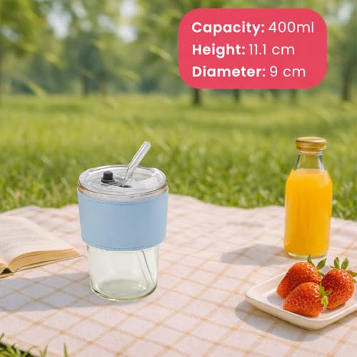 13 oz Tumbler Water Glass (1 Piece Blue)