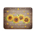 Summer Sunflower Bee Dish Drying Mat for Kitchen Counter (18" x 24")