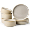 Ceramic Dinnerware Sets for 4 (Cappuccino White)