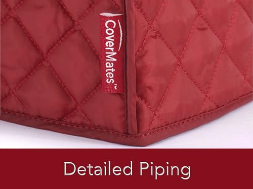 Mixer Cover Dust Protection (Red Quilted Polyester / 15W x 11D x 18H)