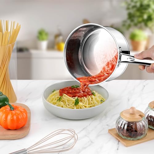 Stainless Steel Saucepan with Lid (3 Quart)