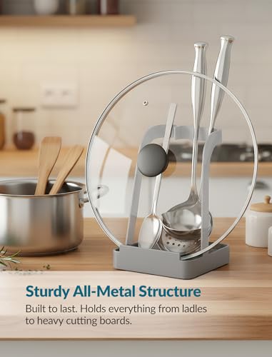 Pot Lid & Spoon Rest (Gray, with Diatomite / Medium)