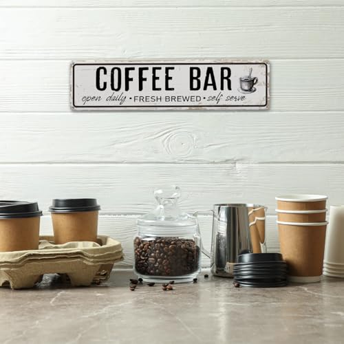 Coffee Bar Open Daily Sign (Coffee 02)