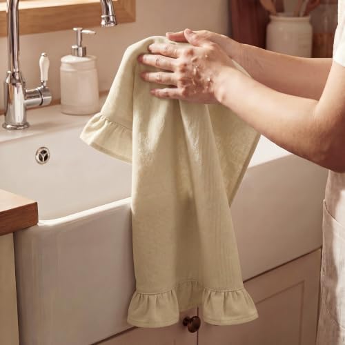 Beige Kitchen Towels Set of 2 (Beige / Retro)