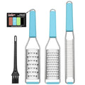 Cheese Grater Citrus Zester Lemon Zester Pack of 3 (Set of 3 / combination / Blue)