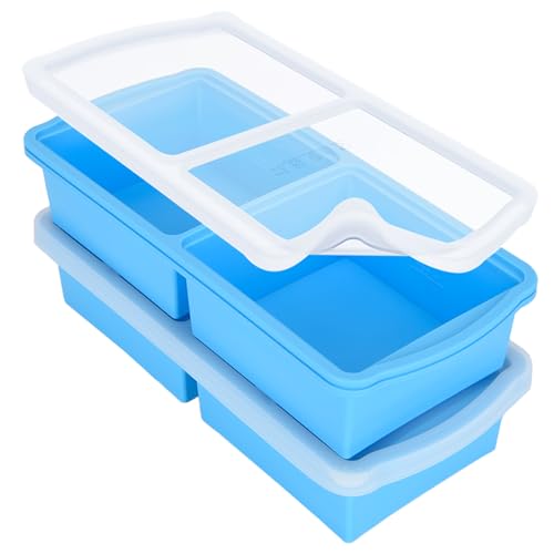Silicone freezer molds (Blue-2 cup)