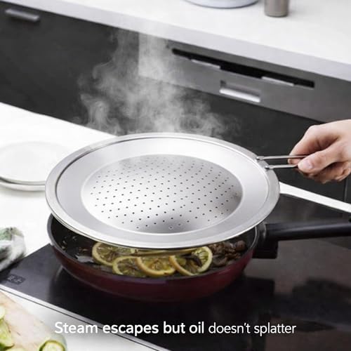 Stainless Steel Splatter Screen Lid