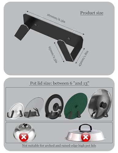 Pot Lid Organizer (Black)
